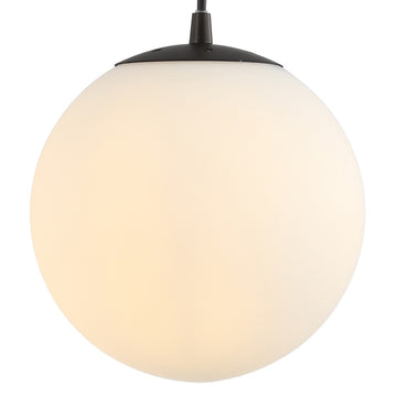 Bleecker 7.75" Metal/Glass Globe LED Pendant